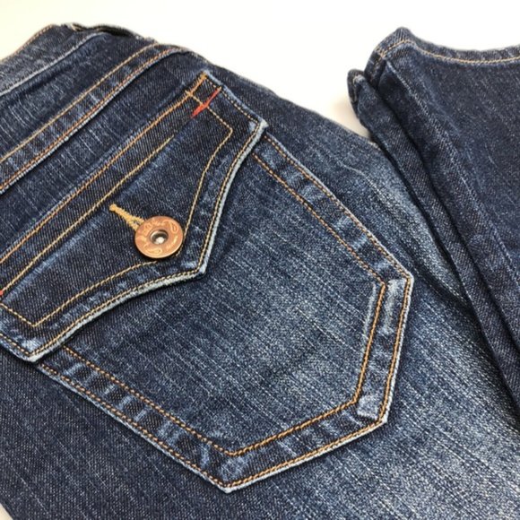 PREMIUM LUCCI STRAIGHT FLAP POCKET JEANS 0x32 LIKE NEW ❤️ - Picture 10 of 14
